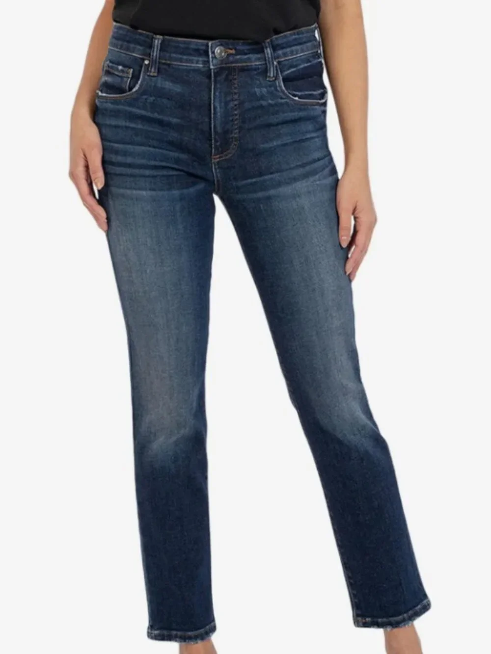 Kut from the Kloth Reese High-Rise Straight Leg Jeans, Size 14, Gently Worn